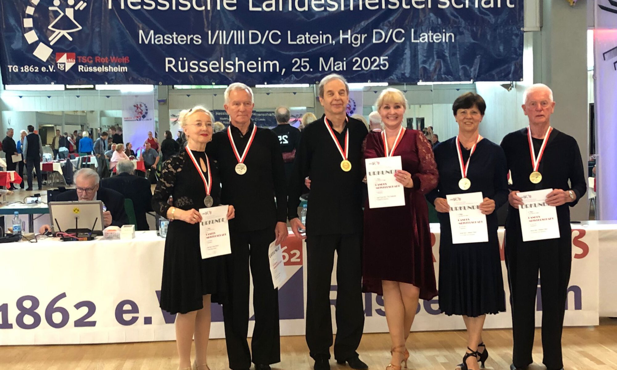 Siegerehrung zur Hessischen Meisterschaft Masters III D-Latein 2025